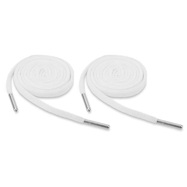 2x Forcefield Lifestyle Shoe Laces Pair Thick Durable Long Lasting Oval 45" WHT