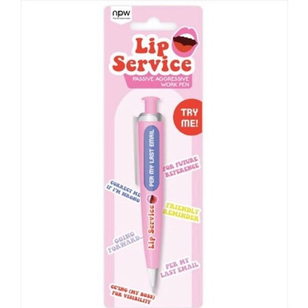 Pen: Predict A Pen Predict A Pen Lip Service