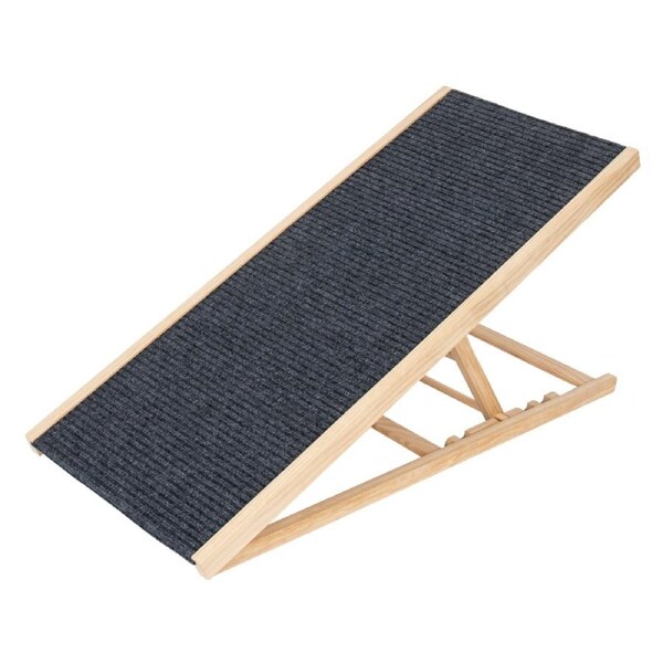 Foldable Dog Pet Ramp Adjustable Height Dogs Stairs for Bed Sofa Car 100cm