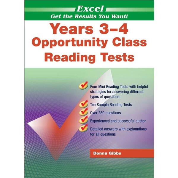 Excel Opportunity Class Reading Tests Years 3-4