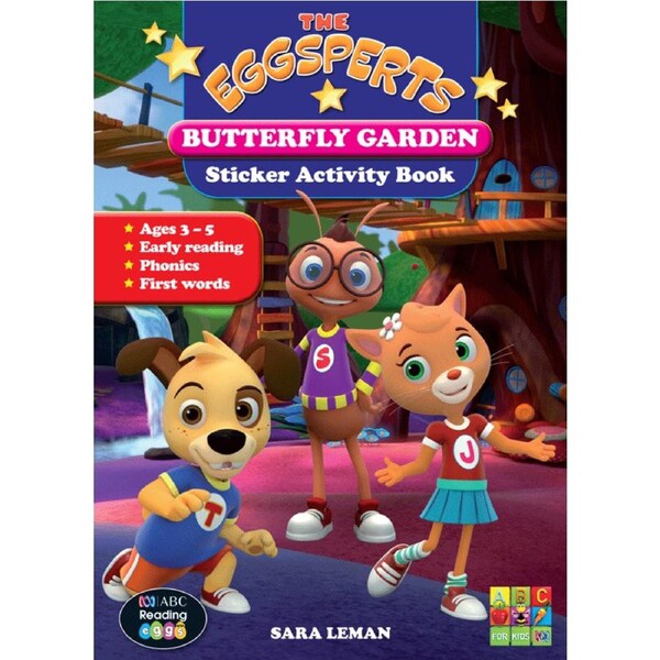 The Eggsperts: Butterfly Garden Sticker Activity Book - Ages 3-5
