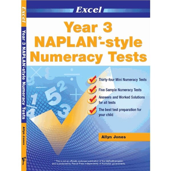 Excel NAPLAN-style Numeracy Tests Year 3