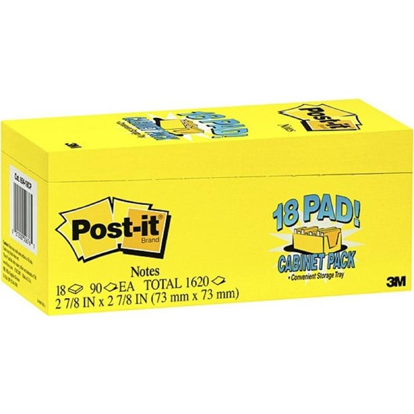 Post-It P/U R330-18CP Yellow Pack of 18