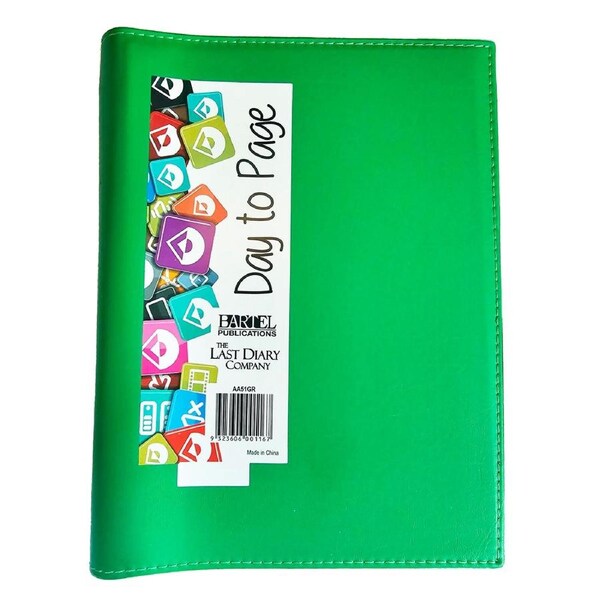 2026 Diary Ainsley A5 Day to Page Wiro Green Last Diary Company AA51GR