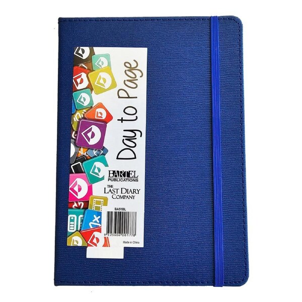 2026 Diary Becall A5 Day to Page Casebound Blue Last Diary Company BA51BL