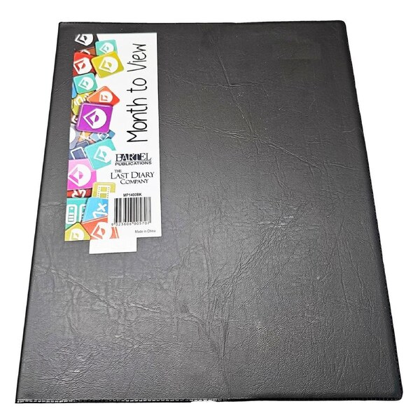 2026 Diary Planner Quarto Month to View Black Last Diary Company MP1400BK
