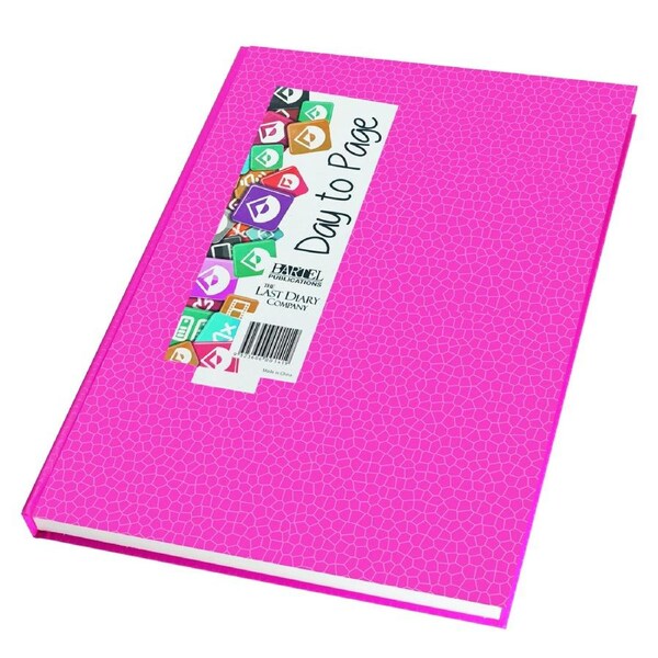 2026 Diary Everyday A5 Day to Page Casebound Hot Pink Last Diary Company EA51HP