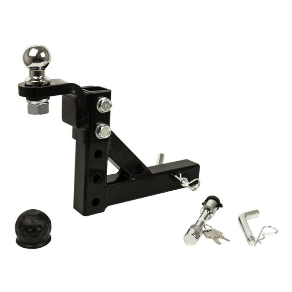 Adjustable Tow Bar Tongue Hitch 50mm Ball Drop for Trailer Caravan