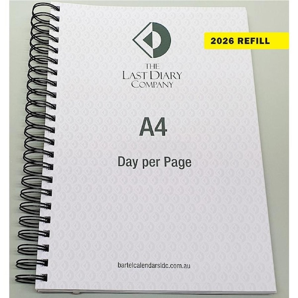 2026 Refill Victoria A4 Day to Page Wiro by Last Diary Company VA41