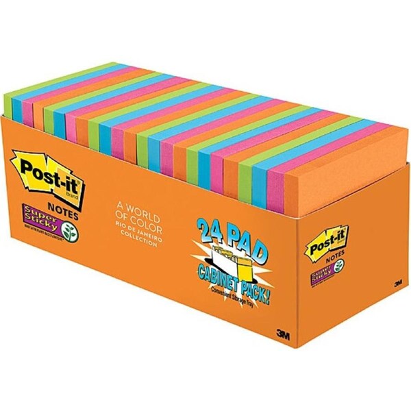 Post-It Super Sticky Notes Rio De Janeiro 76 x 76mm 24-Pack