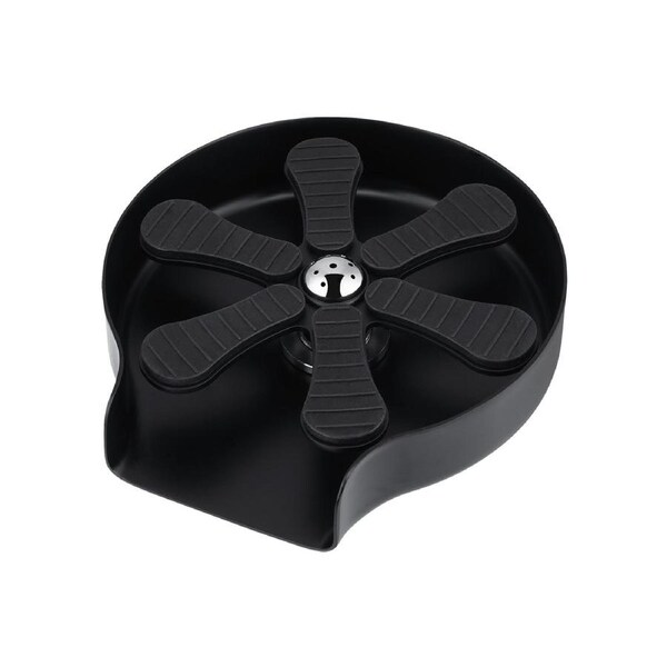 Matt Black Stainless Steel Automatic Coffee Cup Washer Cup Rinser Automatic Bottle Washer Bar Glass Rinser