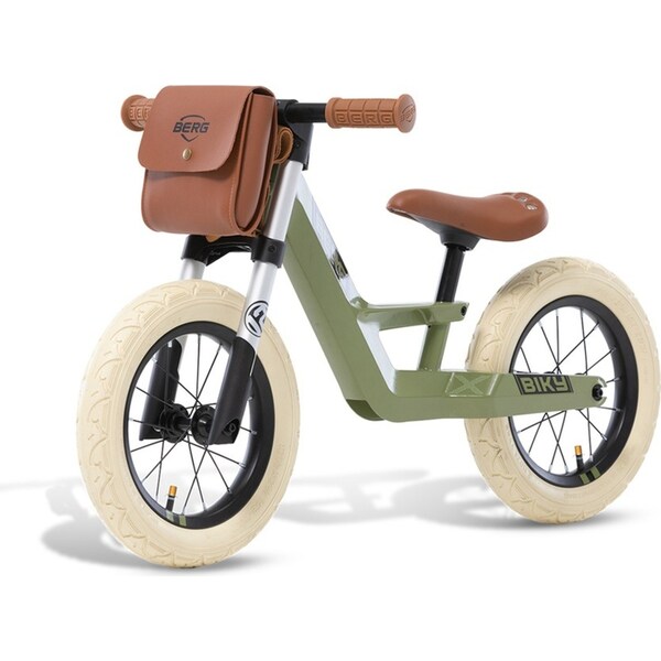 Berg Biky Retro Push Balance Bike for Kids Green Age 2-5
