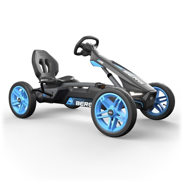 Berg APX Rally 124cm Kids/Children's Pedal Go Kart Ride On Cherokee Blue 4-12y