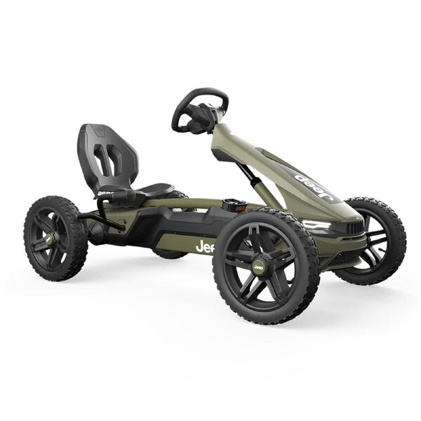 Berg Jeep Rally 124cm Kids/Children's Pedal Go Kart Ride On Cherokee Green 4-12y