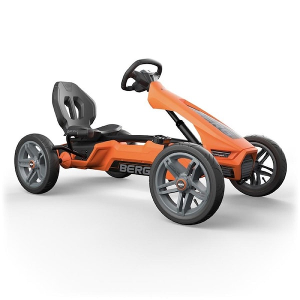 Berg NRG Rally 124cm Kids/Children's Pedal Go Kart Ride On Cherokee Orange 4-12y