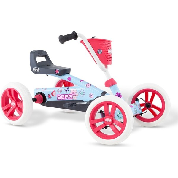 Berg Buzzy Bloom Kids/Children's Pedal Go Kart Ride On Toy Car Set Pink 2-5y