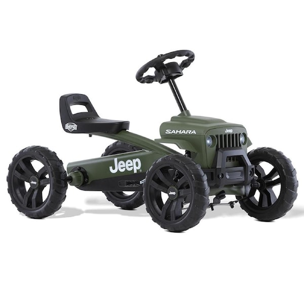 Berg Jeep Buzzy Kids/Children's Pedal Go Kart Ride On Toy Sahara Green 2-5y