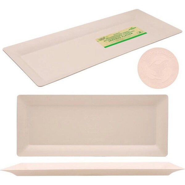 20 x Disposable Catering Platters Biodegrable Food Snack BBQ Serving Plates Tray