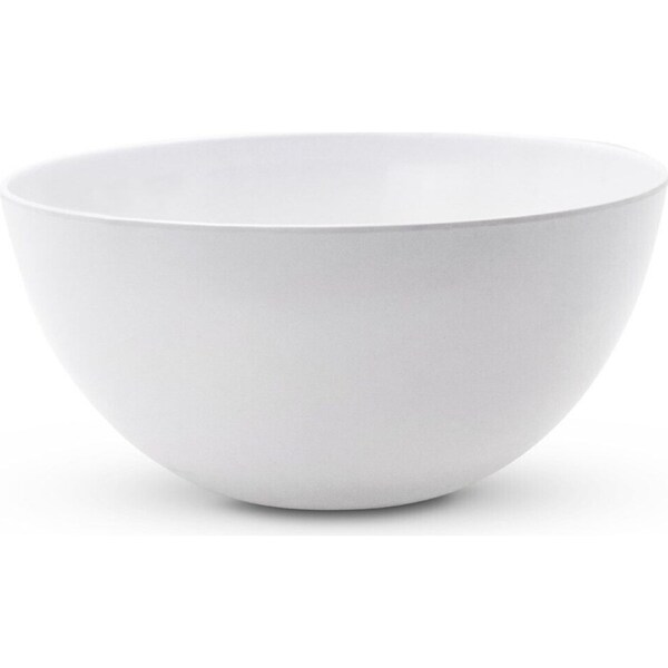 10 x L&L Large Melamine Round Bowl 30cm Dining Salad Mixing White Food Bowls