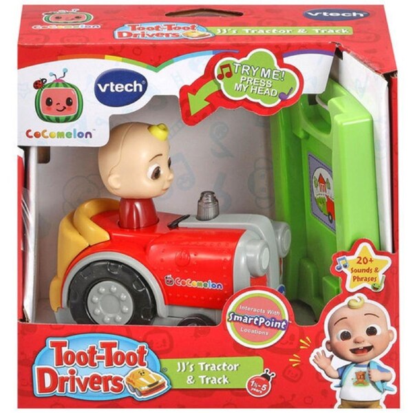 VtechToot Toot Drivers Cocomelon - JJs Tractor & Track