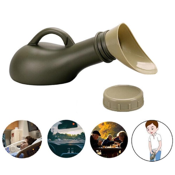 Male Female Portable Medical Urine Bottle Urinal Toilet Camping Travel 1000ml