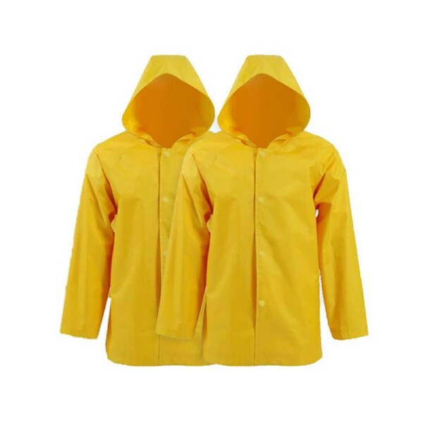 Ozoffer 2X Raincoat Kids Full Length Thick Durable PVC Lightweight