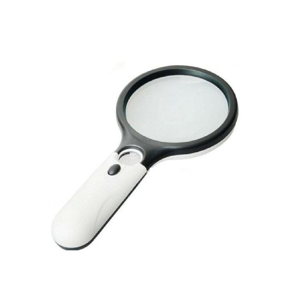 45X Magnifier Handheld Glass Loupe Reading Optical Clarity Magnifying With Light