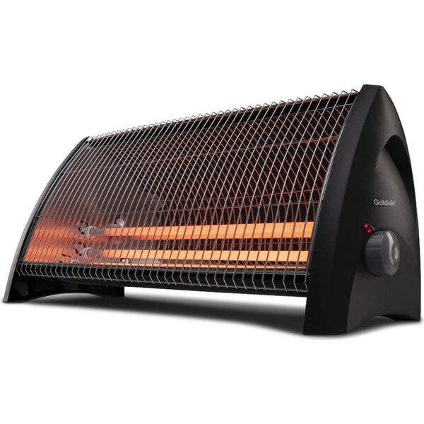Goldair 57cm 2400W 3 Bar Radiant Heater Home/Room/Lounge Heating Charcoal