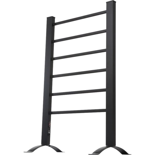 Goldair 90.5cm Free Standing Heated Bathroom Towel Drying/Heating Rail/Rack BLK
