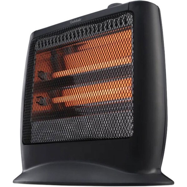 Goldair 35cm Select 2 Bar 800W Radiant Heater Home/Room/Lounge Heating Charcoal