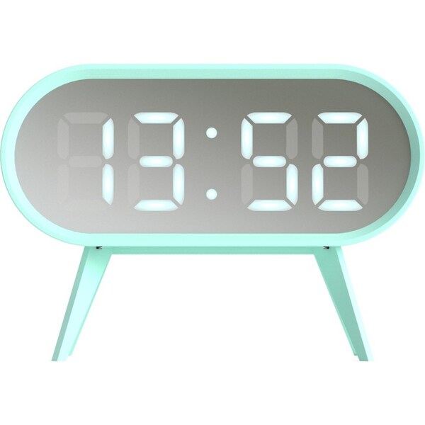 Newgate Space Hotel Cyborg Led Alarm Clock Blue
