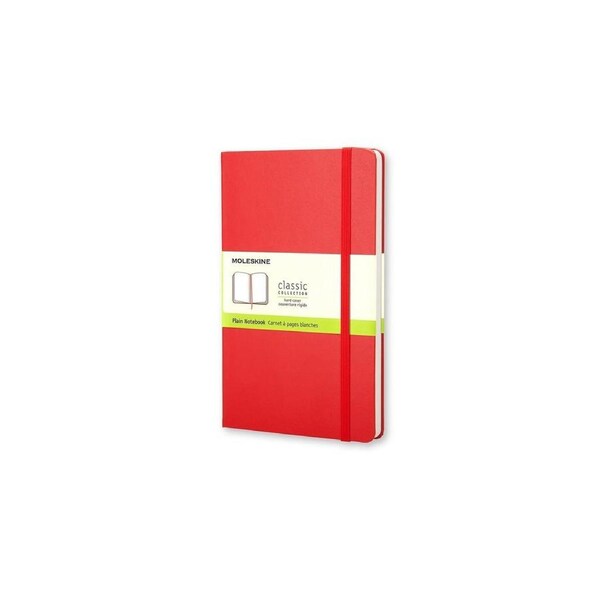 Moleskine Classic Notebook Large Plain Hard Cover Scarlet Red