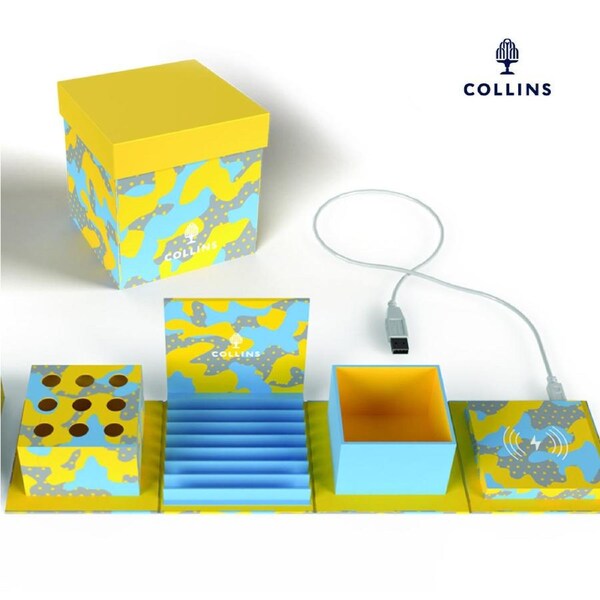 Office Organiser Collins 10 Cube Camo Yellow by Collins Debden URCMP.145