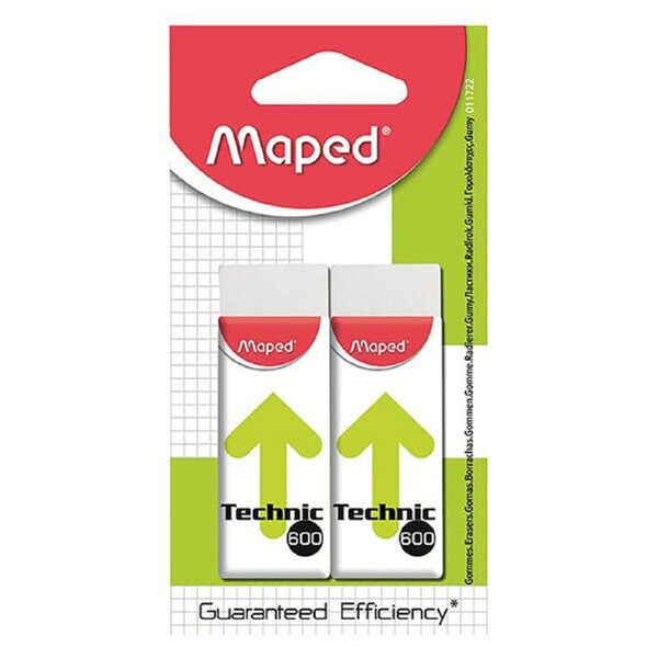 Maped Technic Eraser 600 2 Pack 811068