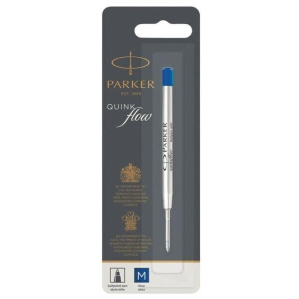 Parker Quink Flow Ballpoint Refill Medium BLUE 1950371