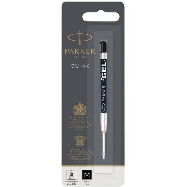 Parker Quink Gel Ballpoint Refill 0.7mm BLACK 1950344
