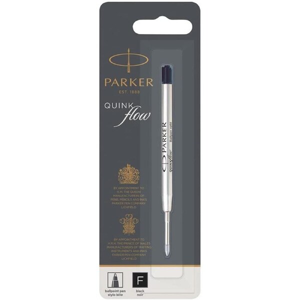 Parker Quink Flow Ballpoint Refill Fine BLACK 1950367