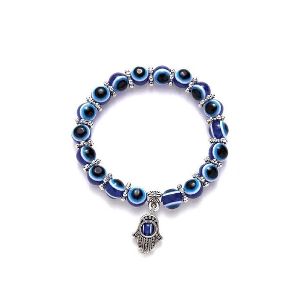 Evil Eye Bracelet Hamsa Hand Greek Turkish Mati Bangle Jewellery Adults Gift