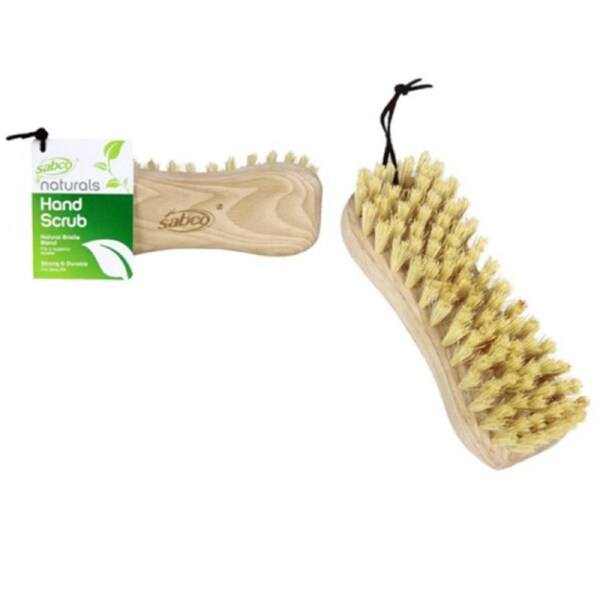 2 x Wooden Scrubbing Brush Soft Bristle Scrub Hand Held Home Cleaning Brush Tool