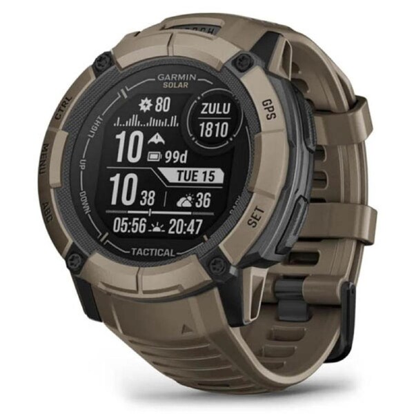 Garmin Instinct 2X Solar Tactical Edition Watch - Coyote Tan