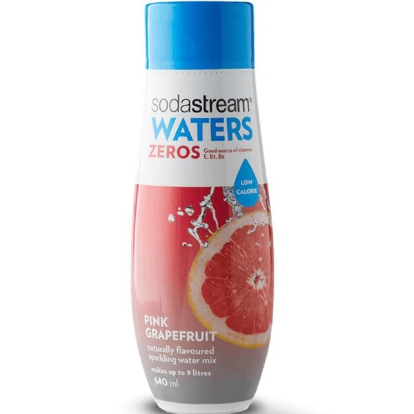 SodaStream Low Sugar Pink Grapefruit Syrup Soda Mix 440mL Low Calorie