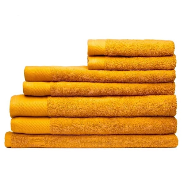 Sheraton Luxury Byron 7 Piece Cotton Towel Pack Mustard