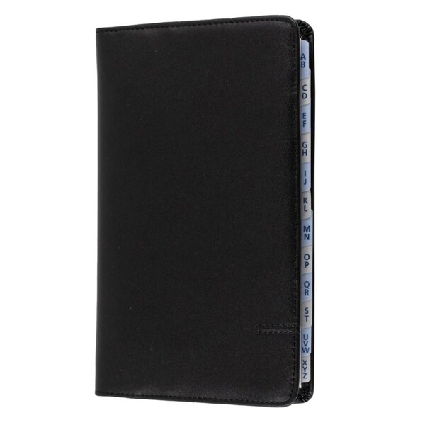 Debden DayPlanner Slim Personal Genuine Leather Black PR-SLIM