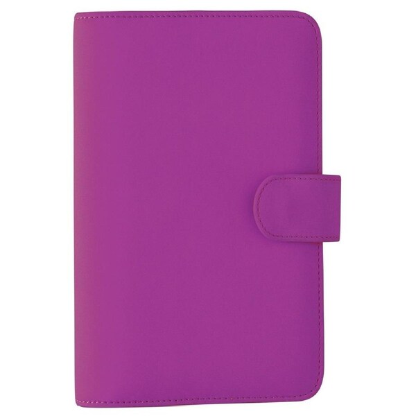 Debden DayPlanner Slimline Organiser PU Snap Closure Purple SL7055