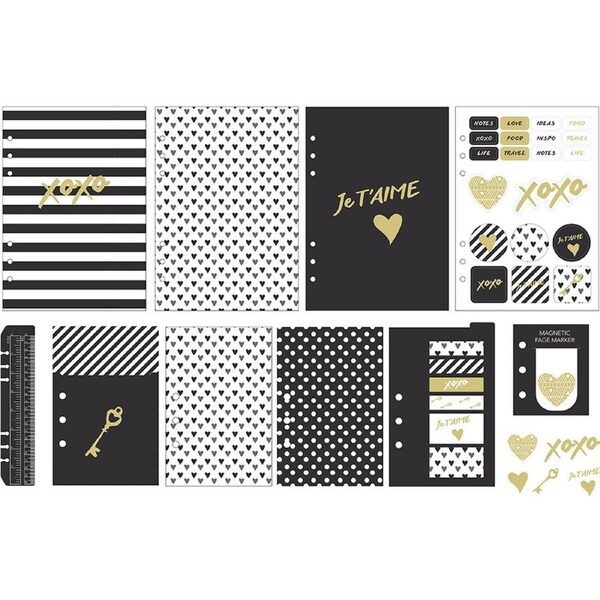 Debden DayPlanner Refill (Pocket Size) Je T'aime Accessories Pack KT-UNI06