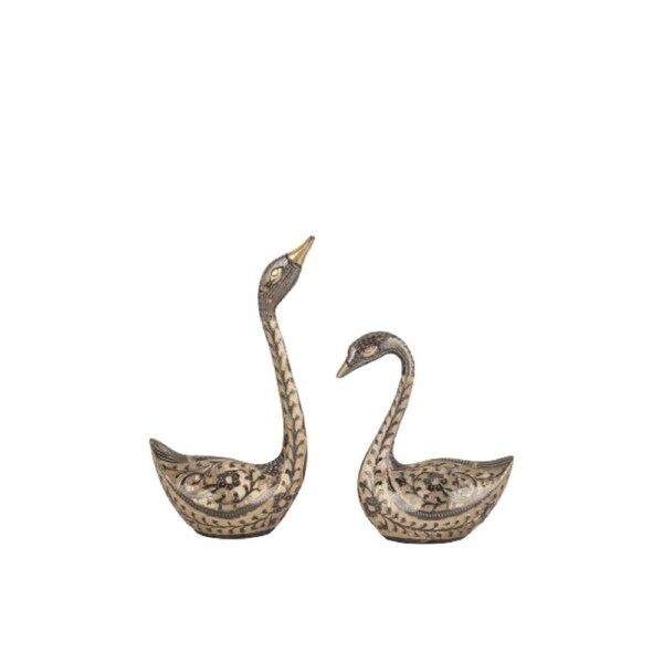 Diti International Home Decor Dhokra Art - Duck Set 8" & 5" 1121044