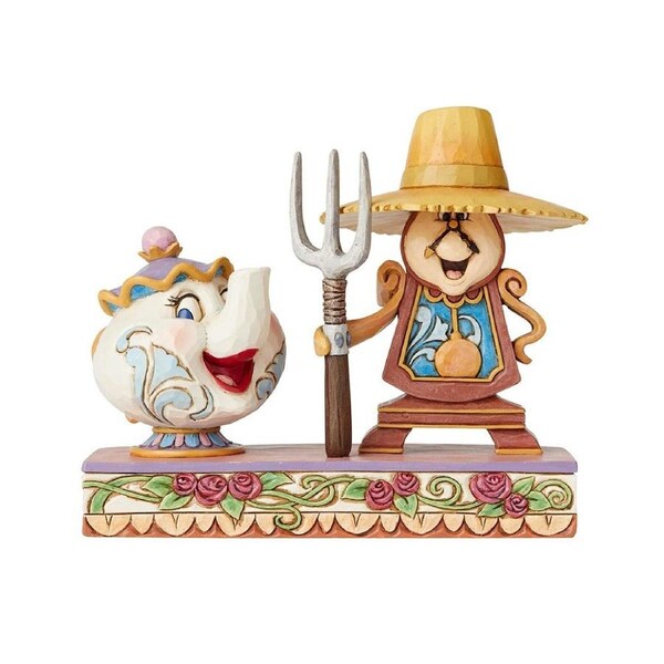 Disney Traditions Figurine 13cm Mrs Potts & Cogsworth, Whitehill 6002813