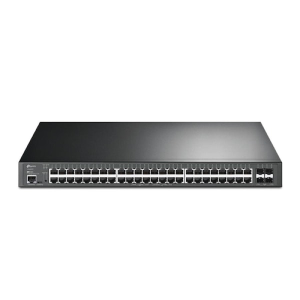 TP-Link SG3452XP JetStream 48-Port Gigabit and 4-Port 10GE SFP+ L2+ Managed Switch with 48-Port PoE+ Omada, 48? Gigabit PoE+ Ports, 4? 10G SFP+ Slots
