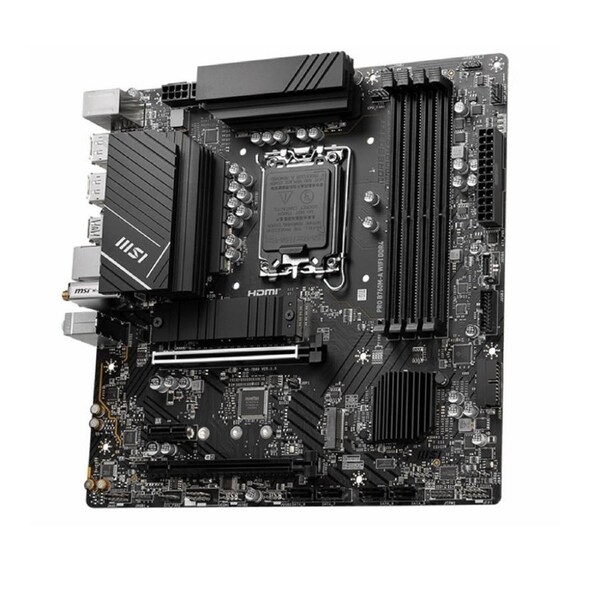 MSI PRO B760M-A WIFI DDR4 mATX Motherboard, 4x DDR4~128GB, 2x PCI-E x 16, 1x PCI-E x 1, 2x M.2, 4x SATA, 4x USB 3.2 , 2x USB 2.0