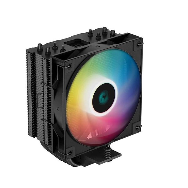 DeepCool AG400 Black ARGB Single Tower CPU Cooler, TDP 220W,120mm Static ARGB Fan, 4 Direct-Touch Copper Heat Pipes, Intel LGA1851/1700/AMD AM5 Suppor